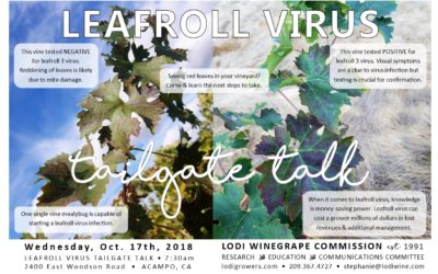 LEAFROLL VIRUS TAILGATE TALK | 10.17.2018